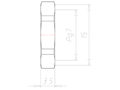 Stainless Steel Pg 7 and 17 Millimeter (mm) Wrench Size Locknut