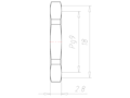 Brass Pg 9 and 18 Millimeter (mm) Wrench Size Locknut