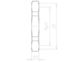 Stainless Steel Pg 11 and 22 Millimeter (mm) Wrench Size Locknut