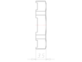 Brass M12x1.5 and 15 Millimeter (mm) Wrench Size EMC Locknut