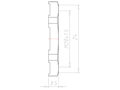 Brass Leadfree M20x1.5 and 24 Millimeter (mm) Wrench Size EMC Locknut