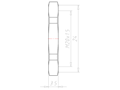 Stainless Steel A4 M20x1.5 and 24 Millimeter (mm) Wrench Size Locknut