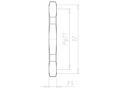 Brass Pg 21 and 32 Millimeter (mm) Wrench Size Locknut