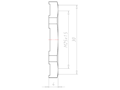 Brass Leadfree M25x1.5 and 30 Millimeter (mm) Wrench Size EMC Locknut