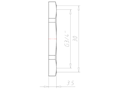 Brass G 3/4 Inch (in) and 30 Millimeter (mm) Wrench Size Locknut