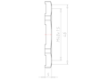 Brass Leadfree M40x1.5 and 46 Millimeter (mm) Wrench Size EMC Locknut