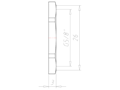 Brass G 5/8 Inch (in) and 26 Millimeter (mm) Wrench Size Locknut