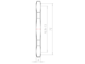 Stainless Steel A2 M63x1.5 and 70 Millimeter (mm) Wrench Size Locknut