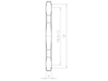 Stainless Steel A4 M63x1.5 and 70 Millimeter (mm) Wrench Size Locknut