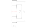 Polyamide (PA) Pg 9 and 22 Millimeter (mm) Wrench Size Black RAL 9005 Locknut