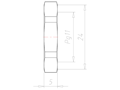 Polyamide (PA) Pg 11 and 24 Millimeter (mm) Wrench Size Lightgrey RAL 7035 Locknut