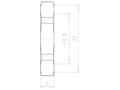 Polyamide (PA) Pg 16 and 30 Millimeter (mm) Wrench Size Black RAL 9005 Locknut