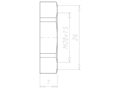 Polyamide (PA) M20x1.5 and 26 Millimeter (mm) Wrench Size Lightgrey RAL 7035 Locknut