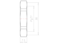 Polyamide (PA) Pg 21 and 36 Millimeter (mm) Wrench Size Black RAL 9005 Locknut