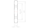 Polyamide (PA) Pg 29 and 46 Millimeter (mm) Wrench Size Lightgrey RAL 7035 Locknut