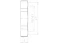 Polyamide (PA) M32x1.5 and 41 Millimeter (mm) Wrench Size Black RAL 9005 Locknut