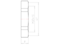 Polyamide (PA) M32x1.5 and 41 Millimeter (mm) Wrench Size Lightgrey RAL 7035 Locknut
