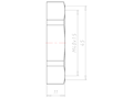 Polyamide (PA) M40x1.5 and 50 Millimeter (mm) Wrench Size Lightgrey RAL 7035 Locknut