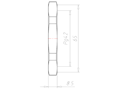 Polyamide (PA) Pg 42 and 65 Millimeter (mm) Wrench Size Black RAL 9005 Locknut