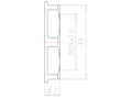 Polyamide (PA) M25x1.5 and 33 Millimeter (mm) Wrench Size Black RAL 9005 Locknut
