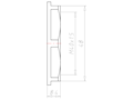 Polyamide (PA) M40x1.5 and 48 Millimeter (mm) Wrench Size Black RAL 9005 Locknut
