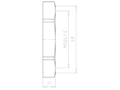 Polyamide (PA) M50x1.5 and 60 Millimeter (mm) Wrench Size Black RAL 9005 Locknut