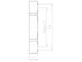 Polyamide (PA) M50x1.5 and 60 Millimeter (mm) Wrench Size Lightgrey RAL 7035 Locknut