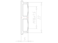 Polyamide (PA) M16x1.5 and 22 Millimeter (mm) Wrench Size Lightgrey RAL 7035 Flange Locknut