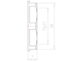 Polyamide (PA) Pg 21 and 36 Millimeter (mm) Wrench Size Lightgrey RAL 7035 Flange Locknut