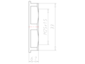 Polyamide (PA) M25x1.5 and 33 Millimeter (mm) Wrench Size Lightgrey RAL 7035 Locknut