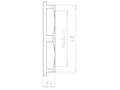 Polyamide (PA) M40x1.5 and 48 Millimeter (mm) Wrench Size Lightgrey RAL 7035 Locknut
