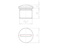 Brass 10 Millimeter (mm) Thread PG 7 with o-ring NBR Sealing Screw
