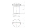 Brass 10 Millimeter (mm) Thread M8x1.25 with o-ring NBR Sealing Screw