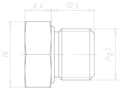 Brass PG 7 Ex d IIC with o-ring Sealing Screw