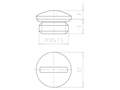 Brass 6 Millimeter (mm) Thread M10x1.5 with o-ring NBR Sealing Screw