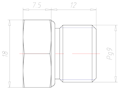 Brass PG 9 Ex d IIC with o-ring Sealing Screw