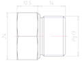 Brass PG13 Ex d IIC with o-ring Sealing Screw