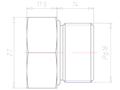 Brass PG16 Ex d IIC with o-ring Sealing Screw