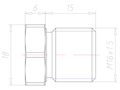 Brass M16x1.5 Ex d IIC with o-ring Sealing Screw