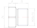 Brass M20x1.5 Ex d IIC with o-ring Sealing Screw