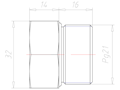 Brass PG21 Ex d IIC with o-ring Sealing Screw