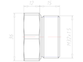 Brass M32x1.5 Ex d IIC with o-ring Sealing Screw