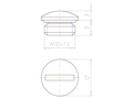 5 Millimeter (mm) Thread Length M10x1.5 with O-ring for High Temperatures Sealing Screw