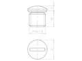 10 Millimeter (mm) Thread Length M10x1.5 with O-ring NBR Locking Sealing Screw