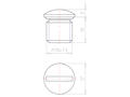 10 Millimeter (mm) Thread Length M10x1.5 with O-ring for High Temperatures Sealing Screw