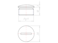 Brass 10 Millimeter (mm) Thread PG11 with o-ring NBR Sealing Screw