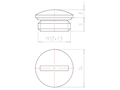 Brass 6 Millimeter (mm) Thread M12x1.5 with o-ring NBR Sealing Screw