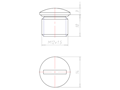 Brass 10 Millimeter (mm) Thread M12x1.5 with o-ring NBR Sealing Screw