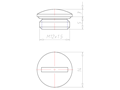 5 Millimeter (mm) Thread Length M12x1.5 with O-ring NBR Locking Sealing Screw