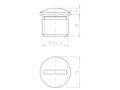 10 Millimeter (mm) Thread Length M12x1.5 with O-ring NBR Locking Sealing Screw